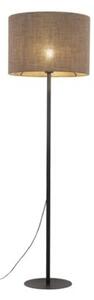 Lampa podłogowa TK Lighting EARTH 16013 czarno-brązowa 165 cm E27 nowoczesna do salonu, sypialni i biura IP20