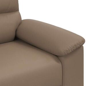 Sofa 2-osobowa cappuccino 180x81x84 cm ze skÃ³ry ekologicznej