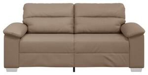 Sofa 2-osobowa cappuccino 180x81x84 cm ze skÃ³ry ekologicznej