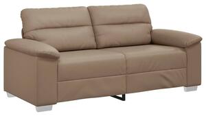 Sofa 2-osobowa cappuccino 180x81x84 cm ze skÃ³ry ekologicznej