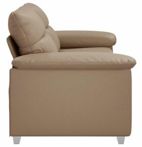 Sofa 2-osobowa cappuccino 180x81x84 cm ze skÃ³ry ekologicznej