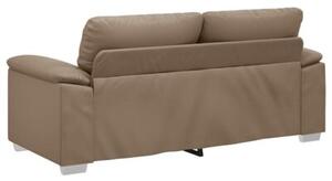 Sofa 2-osobowa cappuccino 180x81x84 cm ze skÃ³ry ekologicznej