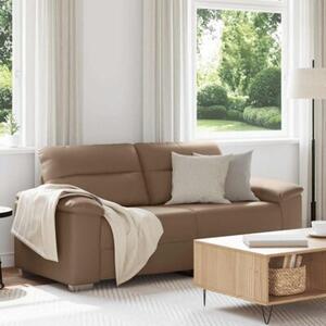Sofa 2-osobowa cappuccino 180x81x84 cm ze skÃ³ry ekologicznej
