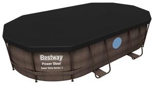 Bestway Basen Power Steel z akcesoriami, 488 x 305 x 107 cm
