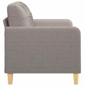 Sofa 2-osobowa, kolor taupe, 120 cm, tapicerowana tkaninÄ