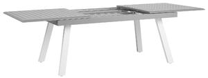 Stół ogrodowy rozkładany blat 175-255 cm aluminiowy szary Pereta Beliani