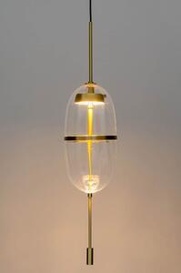 EMWOmeble Lampa wisząca CHAPLIN 200 mosiądz - LED, szkło