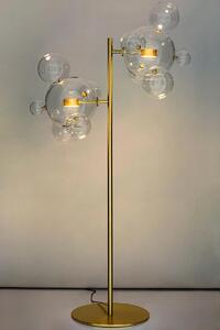 MebleMWM Lampa podłogowa CAPRI FLOOR 6 złota - 120 LED, aluminium, szkło