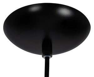 EMWOmeble Lampa wisząca HALM 20 czarna - szkło, metal
