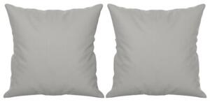 Sofa 3-osobowa z poduszkami, jasnoszara, 180 cm, mikrofibra