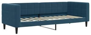 Sofa z materacem do spania, niebieska, 80x200 cm, aksamit