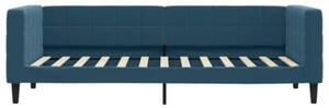 Sofa z materacem do spania, niebieska, 80x200 cm, aksamit
