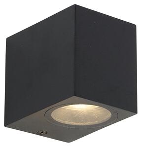 Nowoczesna lampa ścienna czarna IP44 - Baleno