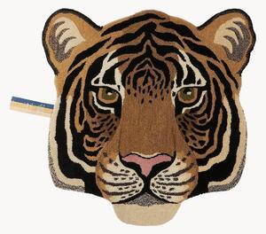 Ręcznie tuftowany dywan z wełny z długim włosiem Rajah Tiger