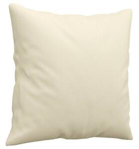 Sofa 3-osobowa z poduszkami, kremowa, 180 cm, sztuczna skÃ³ra