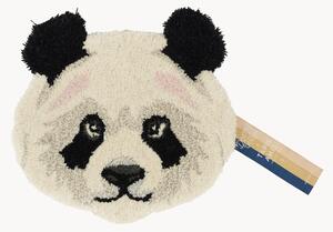Ręcznie tuftowany dywan z wełny z długim włosiem Plumpy Panda