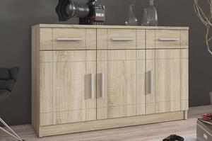 Komoda z 3 szufladami do salonu Paris SO 3D 3S Dąb Sonoma
