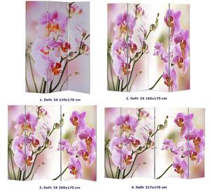 Kolorowy parawan w kwiaty - Defri 3X 217 x 170 cm