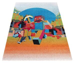 Prostokątny dywan dziecięcy robot - Redo