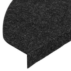 Samoprzylepne nakÅadki na schody, 10szt., czarne, 65x22,5x3,5cm