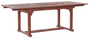 Rustykalny stół jadalniany ogrodowy drewno akacjowe rozkładany Toscana Beliani