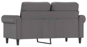 Sofa, 2-osobowa szary, 120 cm, sztuczna skÃ³ra