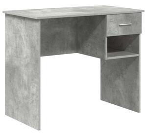 Biurko betonowy szary 90 x 49 x 75 cm materiaÅ drewnopochodny
