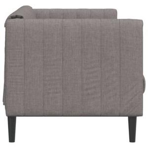 Sofa 2-osobowa, kolor taupe, tapicerowana tkaninÄ