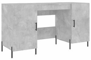 Biurko, szaroÅÄ betonu, 140x50x75 cm, materiaÅ drewnopochodny