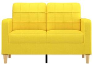 Sofa 2-osobowa, jasnoÅ¼Ã³Åta, 120 cm, tapicerowana tkaninÄ