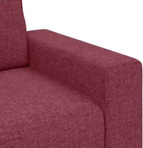 Sofa 3-osobowa, winna czerwieÅ, 220x77x82 cm, tkaninÄ