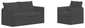 ModuÅowa kanapa nowoczesna z metalowÄ ramÄ i ergonomicznym designem w kolorze czarnym
