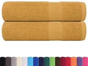 Ręczniki do rąk frogn 2 szt. złoty 50x100 cm 360 g/m²