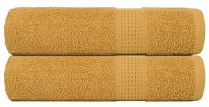Ręczniki do rąk frogn 2 szt. złoty 50x100 cm 360 g/m²