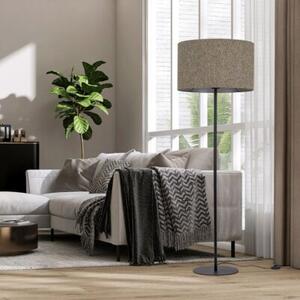 Lampa podłogowa glamour TK Lighting VELLUM BLACK 16167, czarna, 150 cm, E27, z włącznikiem nożnym