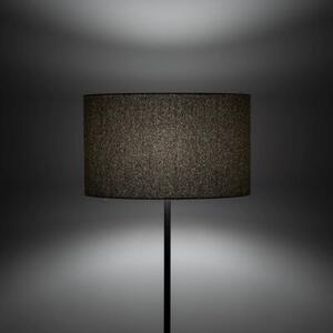 Lampa podłogowa glamour TK Lighting VELLUM BLACK 16167, czarna, 150 cm, E27, z włącznikiem nożnym
