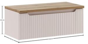 Zestaw mebli łazienkowych 80cm z blatem Nova Cashmere