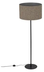 Lampa podłogowa glamour TK Lighting VELLUM BLACK 16167, czarna, 150 cm, E27, z włącznikiem nożnym