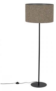 Lampa podłogowa glamour TK Lighting VELLUM BLACK 16167, czarna, 150 cm, E27, z włącznikiem nożnym