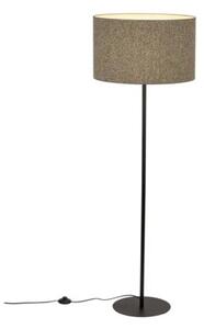 Lampa podłogowa glamour TK Lighting VELLUM BLACK 16167, czarna, 150 cm, E27, z włącznikiem nożnym
