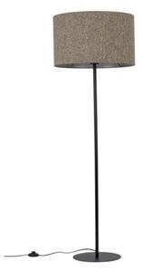 Lampa podłogowa glamour TK Lighting VELLUM BLACK 16167, czarna, 150 cm, E27, z włącznikiem nożnym