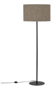 Lampa podłogowa glamour TK Lighting VELLUM BLACK 16167, czarna, 150 cm, E27, z włącznikiem nożnym
