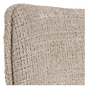 Beżowy hoker z regulowaną wysokością/z podłokietnikami (wysokość siedziska 85 cm) Eddie – Actona