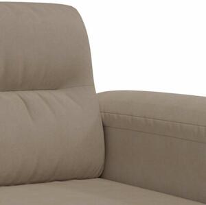 Sofa, 3-osobowa taupe, 180 cm, tapicerowana mikrofibrÄ