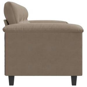 Sofa, 3-osobowa taupe, 180 cm, tapicerowana mikrofibrÄ