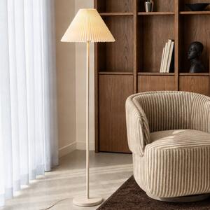 Lampa stojąca Percy NOLA, kremowy / amber, salon / jadalnia, tkanina / materiał / jedwab, nowoczesny