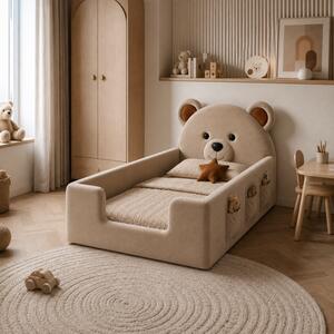 Łóżeczko tapicerowane Teddy Mini – Bezpieczne Łóżko dla Dziecka
