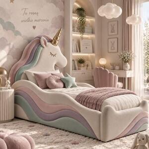 Łóżeczko tapicerowane Unicorn – Bezpieczne Łóżko dla Dziecka