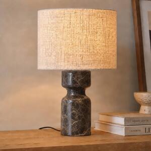 Lampa stołowa Marcella Lucande, kremowy / amber, salon / jadalnia, tkanina / materiał / jedwab, nowoczesny