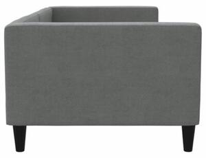 Sofa z funkcją spania, ciemnoszara, 90x190 cm, obita tkaniną